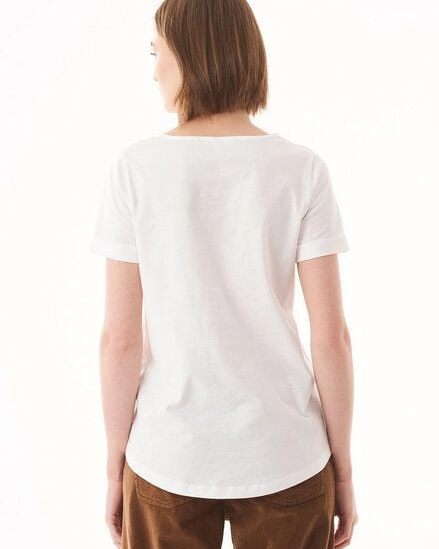 ORGANICATION T-Shirt aus Bio-Baumwolle mit Blumen-Stickerei – Ansicht 4