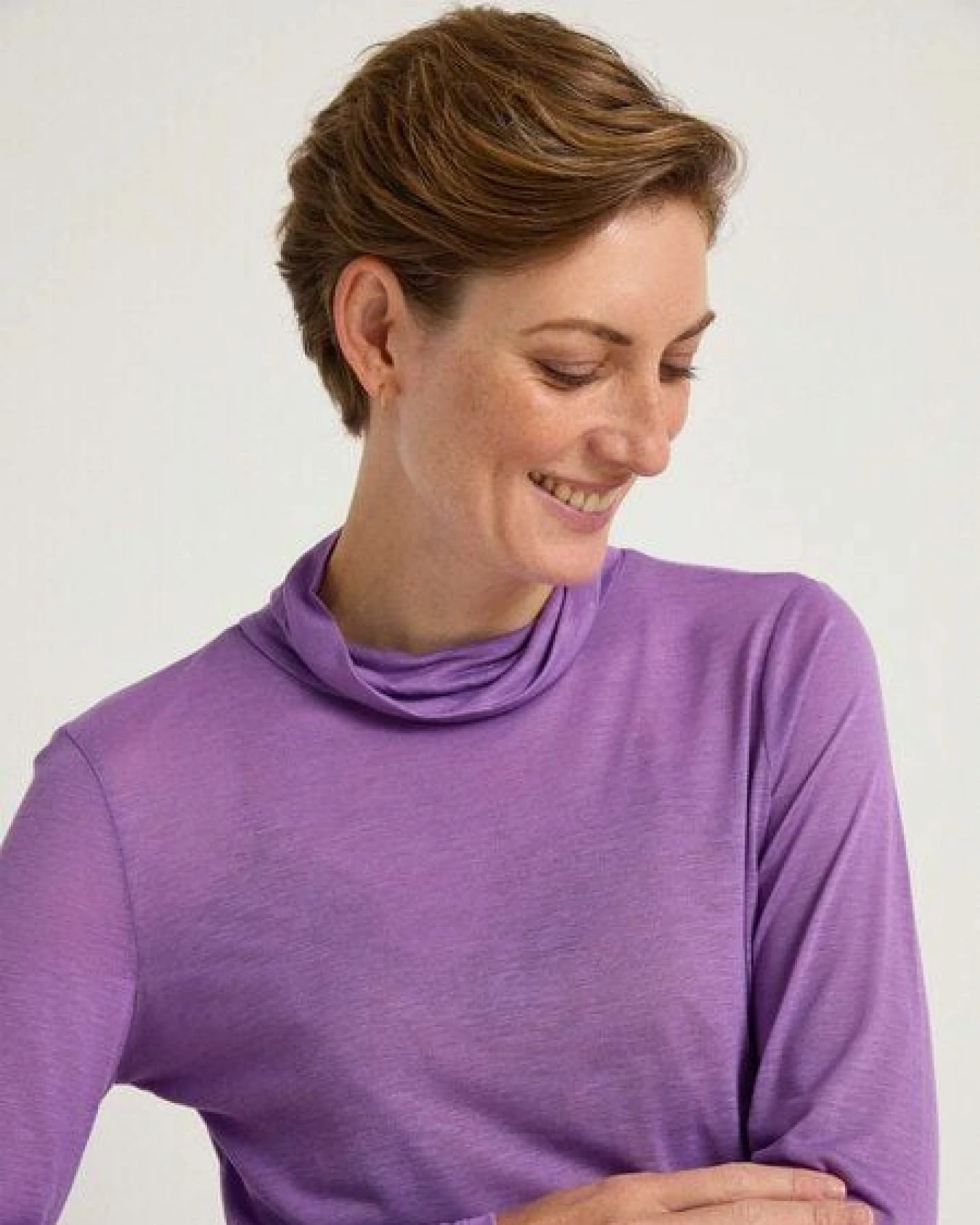 LANIUS Rollkragenshirt aus TENCEL und SeaCell – Ansicht 4