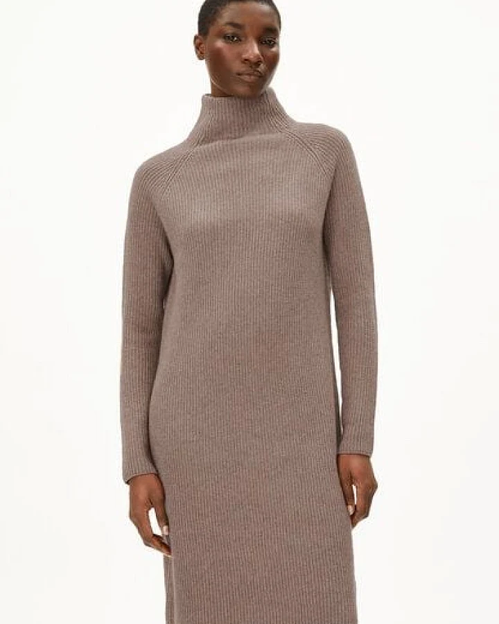 ARMEDANGELS MILLAANA Damen Strickkleid Relaxed Fit aus Bio-Woll Mix