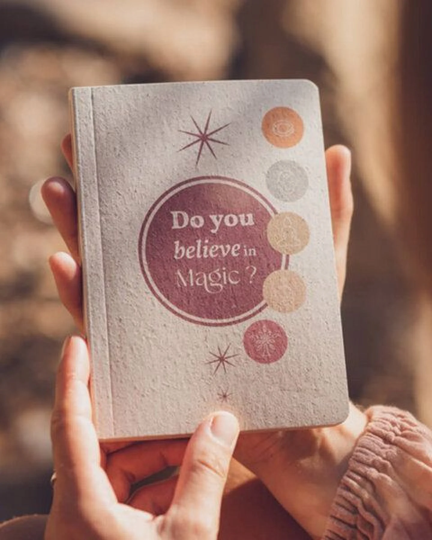 Oh Shanti Graspapier Notizbuch "Do you believe in magic?" – Ansicht 2