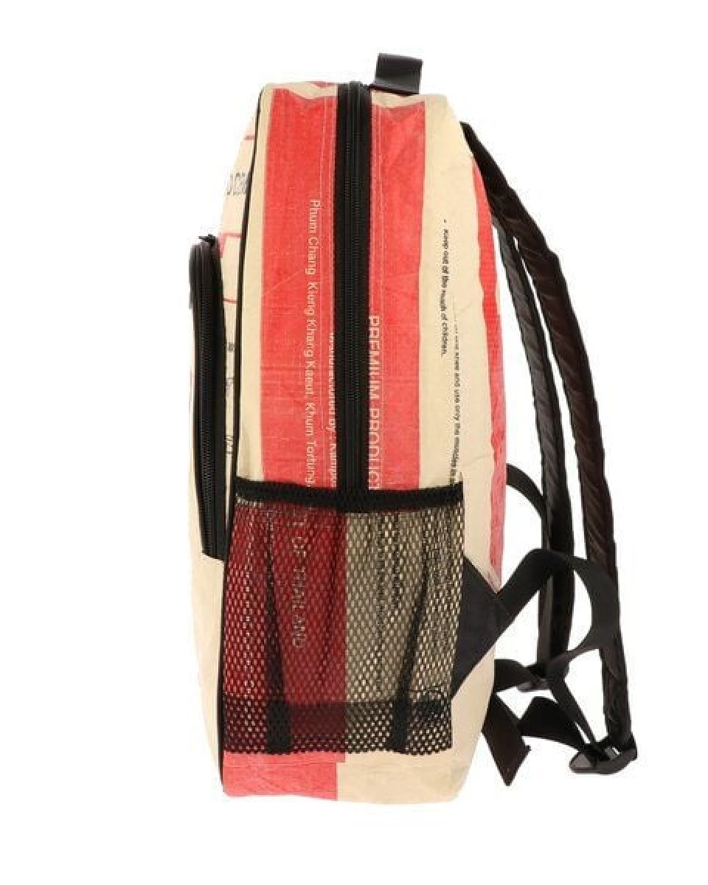 MoreThanHip Laptop-Rucksack 15,6 Zoll aus recycelten Zement- oder Fischfuttersäcken - Trong – Ansicht 4