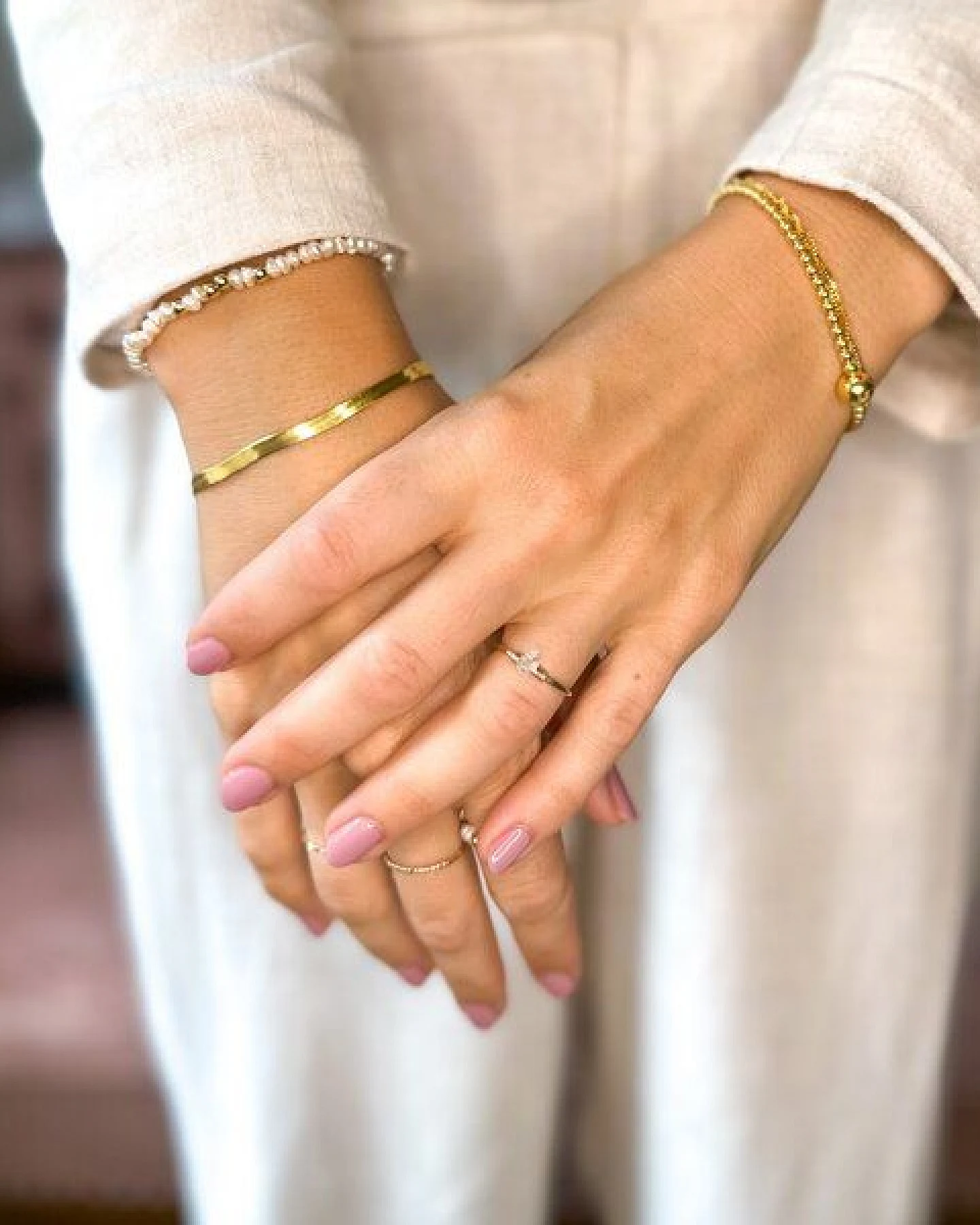 MOANINA Armband Sassari - 925 Silber/18k Gold Vermeil – Ansicht 4