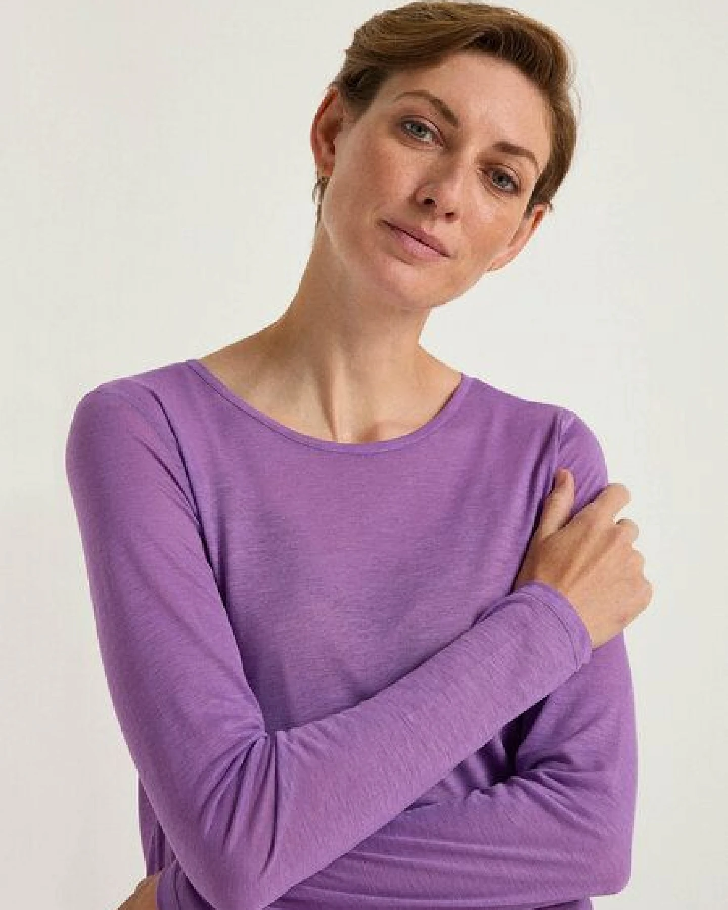 LANIUS Langarmshirt aus TENCEL und SeaCell – Ansicht 3