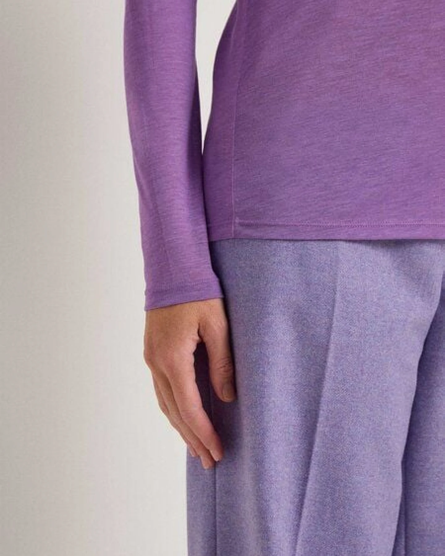 LANIUS Langarmshirt aus TENCEL und SeaCell – Ansicht 4