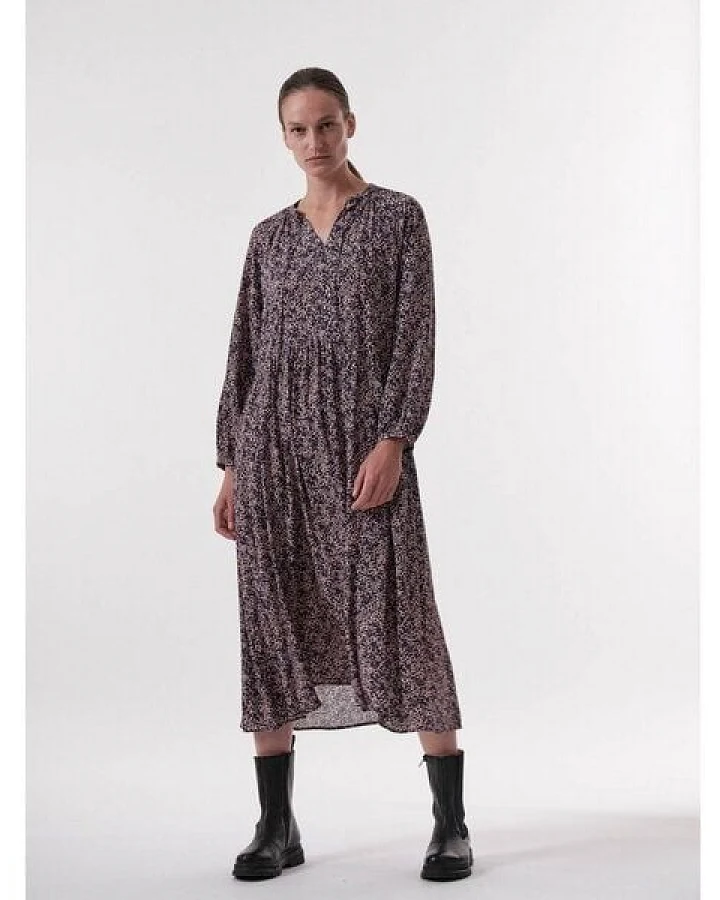 LANIUS Maxikleid Print Minimal aus LENZING ECOVERO