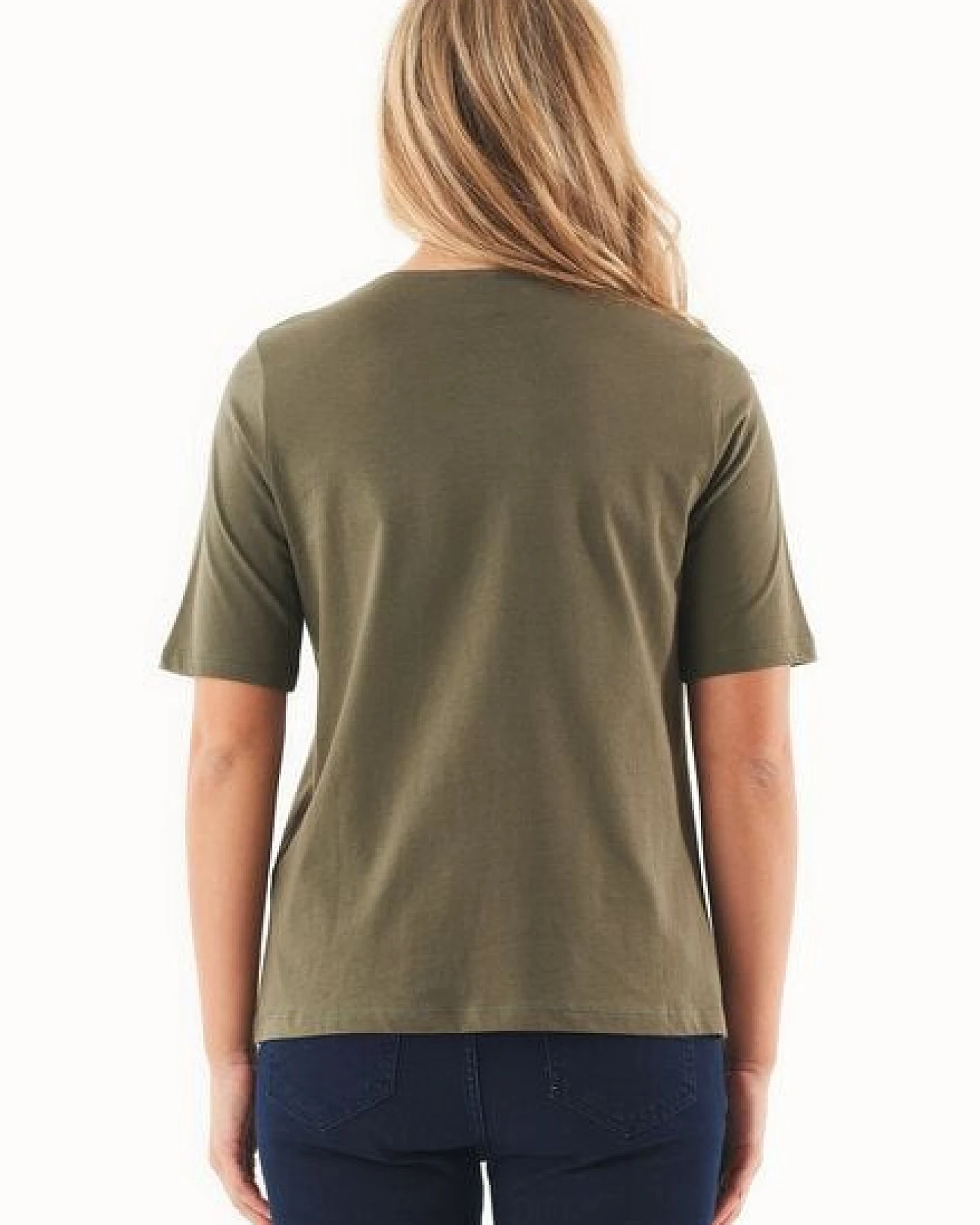 ORGANICATION T-Shirt aus Bio-Baumwolle mit Fahrrad-Stickerei – Ansicht 4