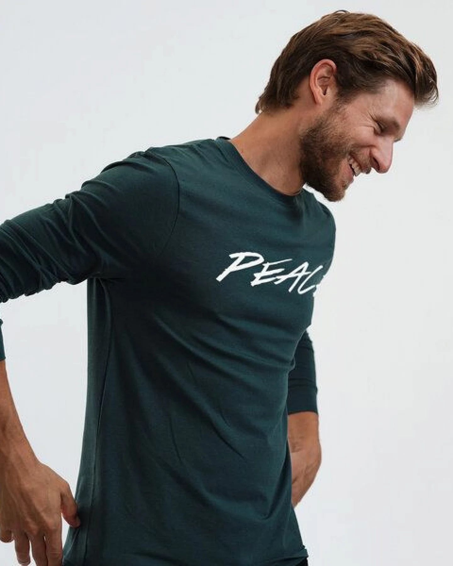 GARY MASH Herren Langarmshirt Peace aus Biobaumwolle – Ansicht 2
