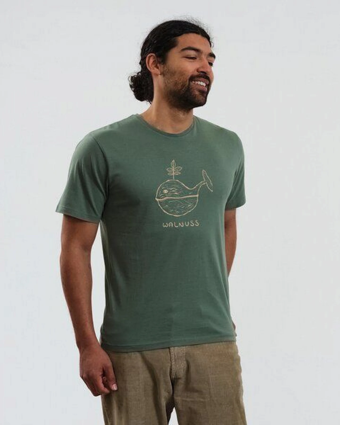 GARY MASH T-Shirt Walnuss aus Bio-Baumwolle – Ansicht 4