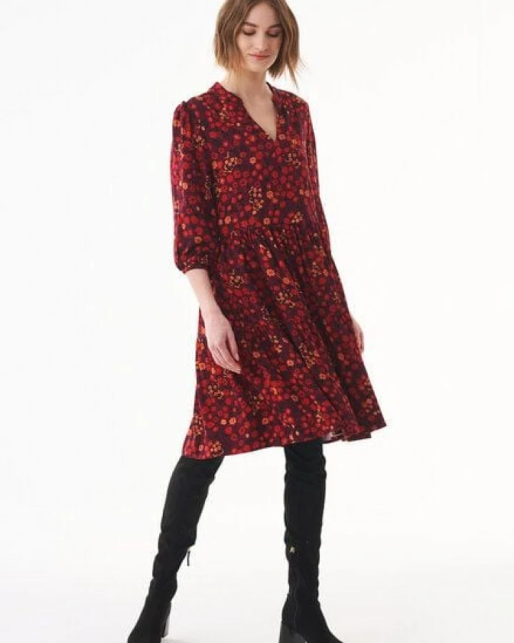ORGANICATION Kleid aus LENZING ECOVERO mit Allover-Print