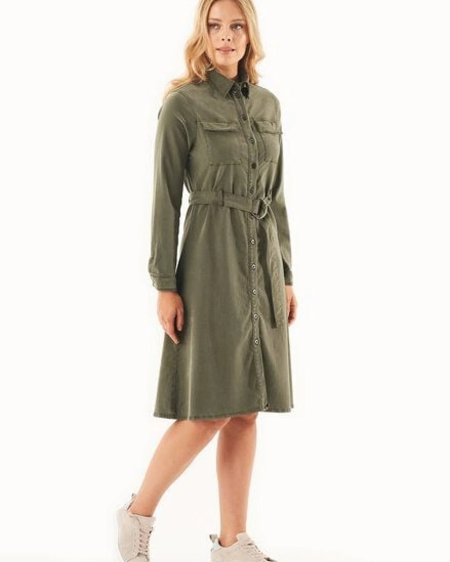 ORGANICATION Hemdblusenkleid aus TENCEL Lyocell und Bio-Baumwolle – Ansicht 2