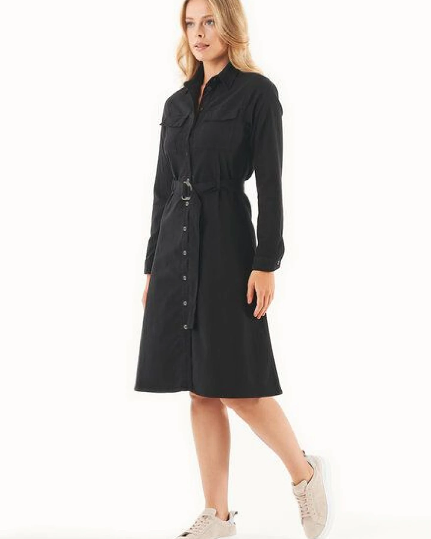 ORGANICATION Hemdblusenkleid aus TENCEL Lyocell und Bio-Baumwolle – Ansicht 2