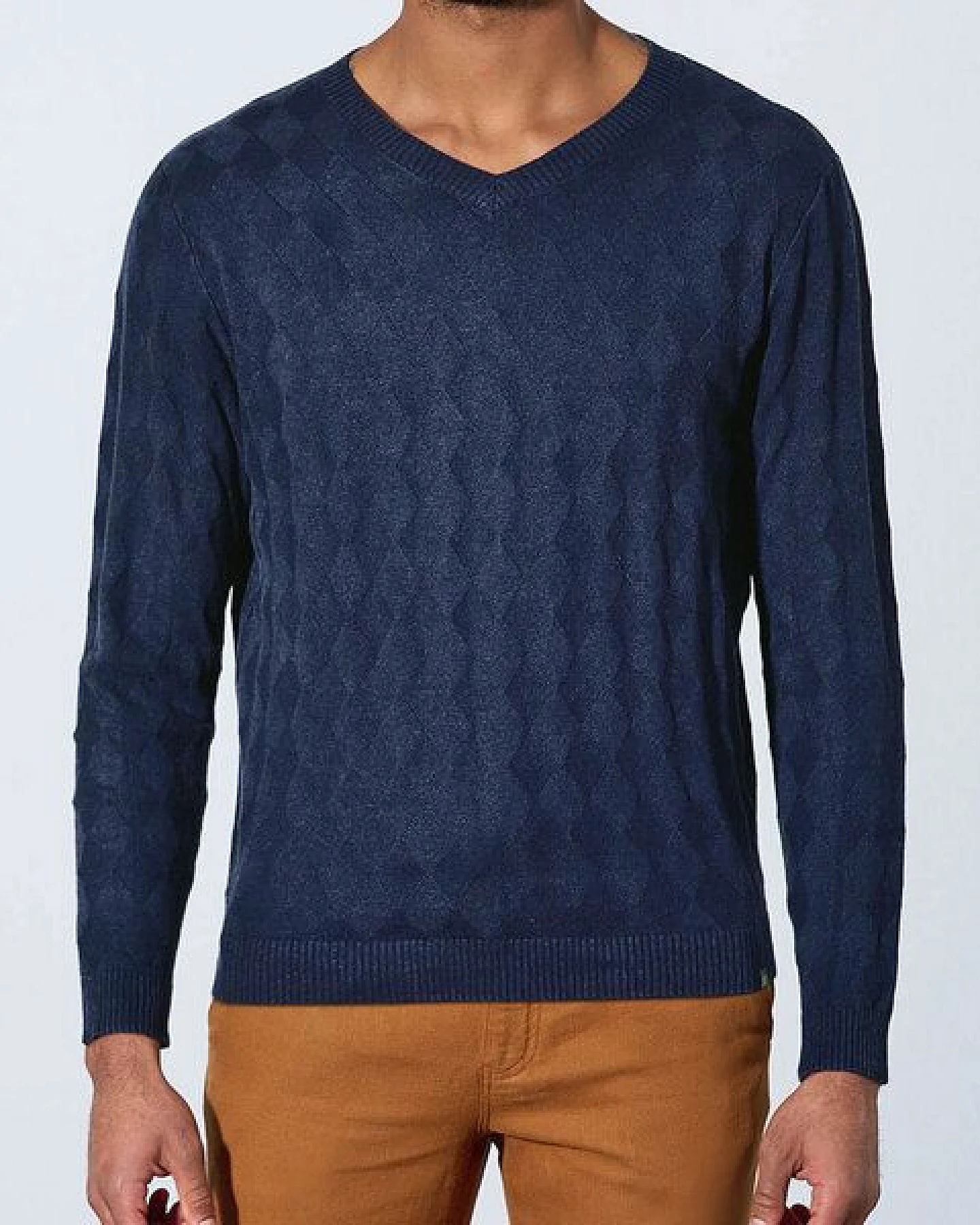 HempAge Herren Herren Pullover V-Ausschnitt Hanf Bio Baumwolle – Ansicht 2