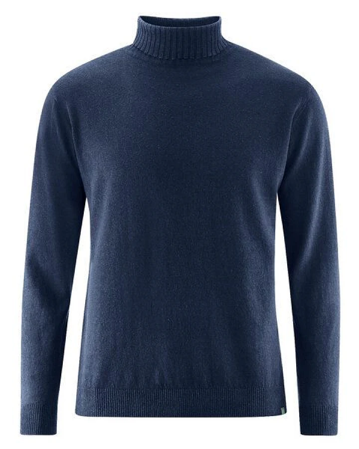 HempAge Herren Rollkragenpullover Hanf Bio Baumwolle