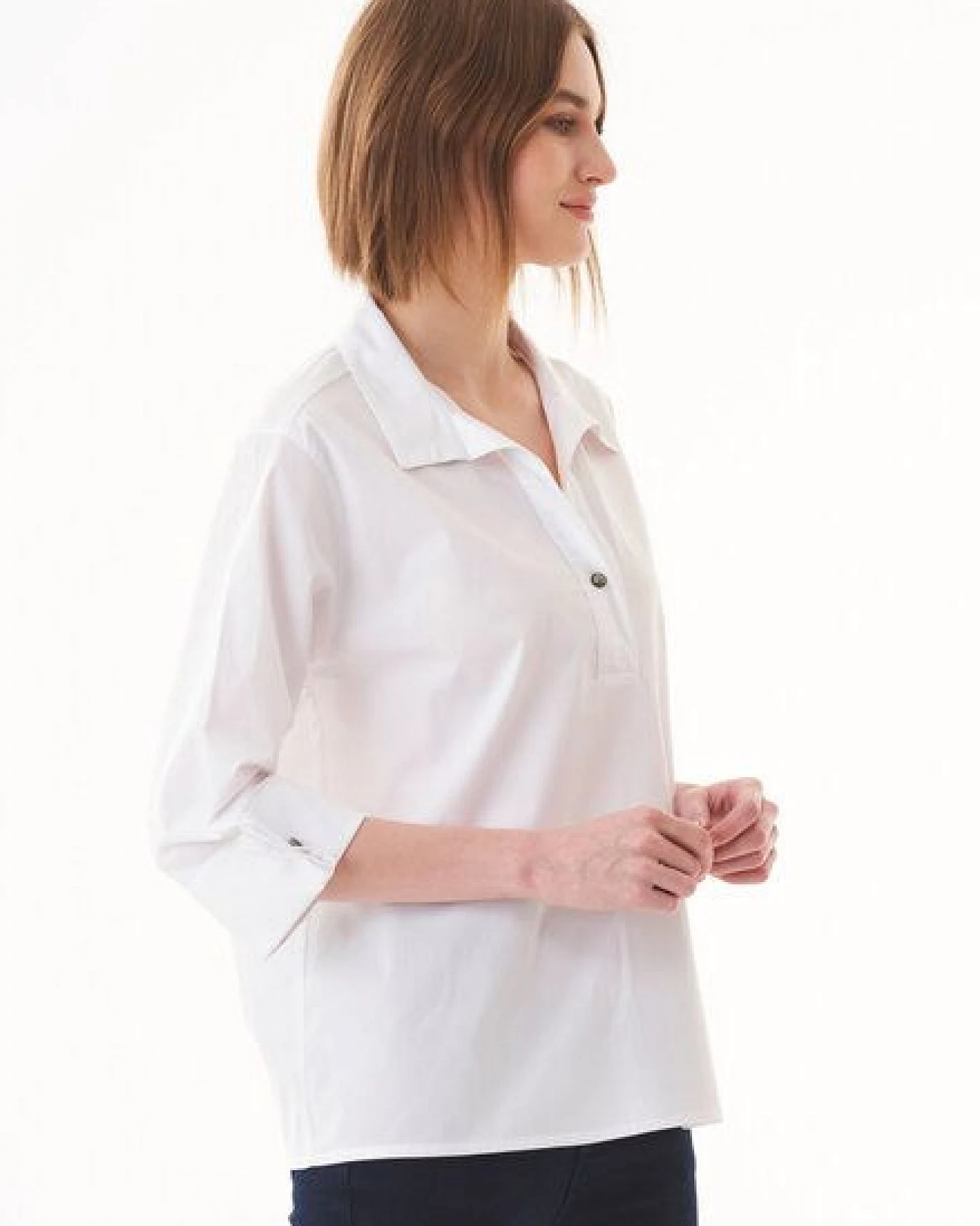 ORGANICATION Bluse aus Bio-Baumwolle – Ansicht 3