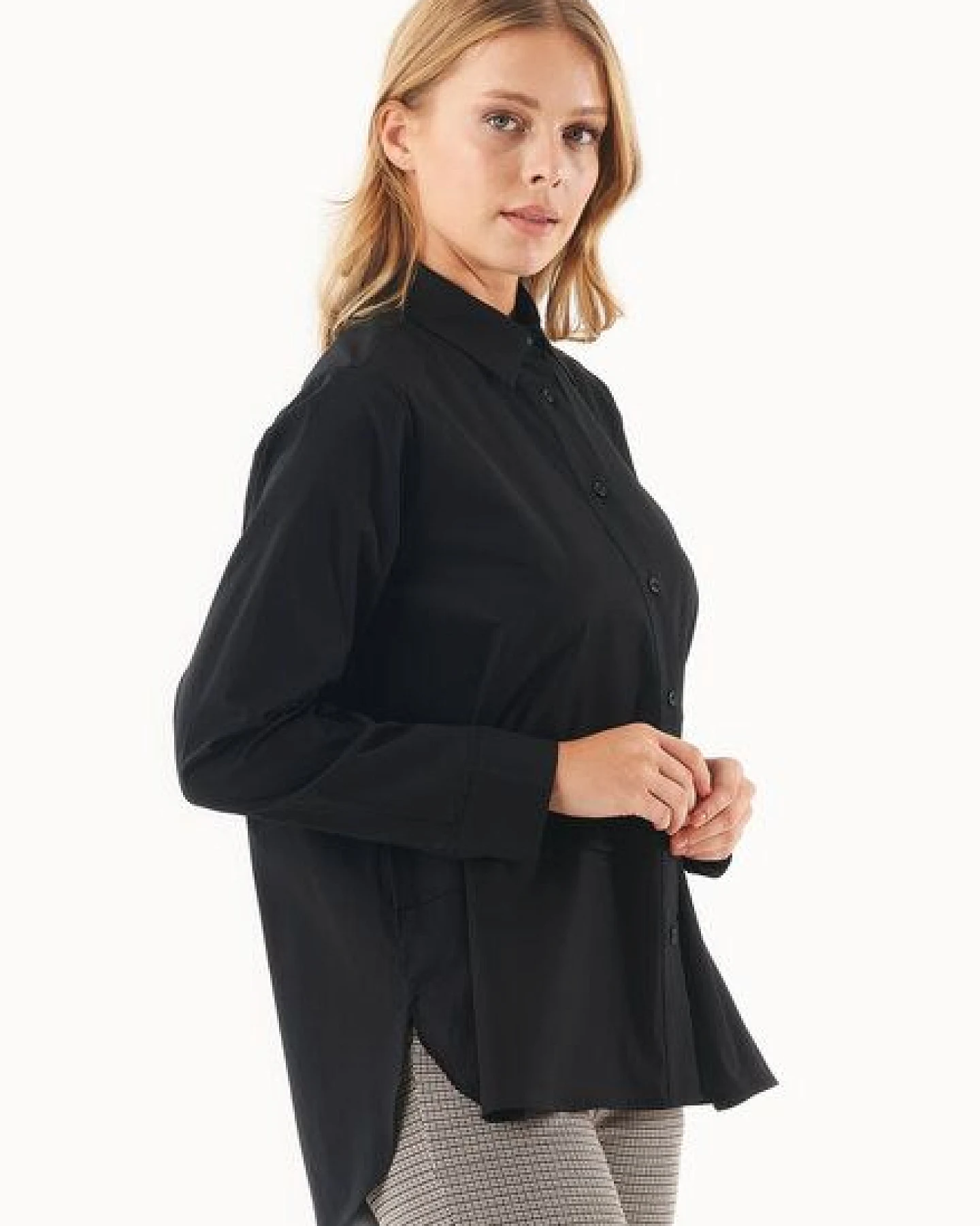 ORGANICATION Hemdbluse aus Bio-Baumwolle – Ansicht 3