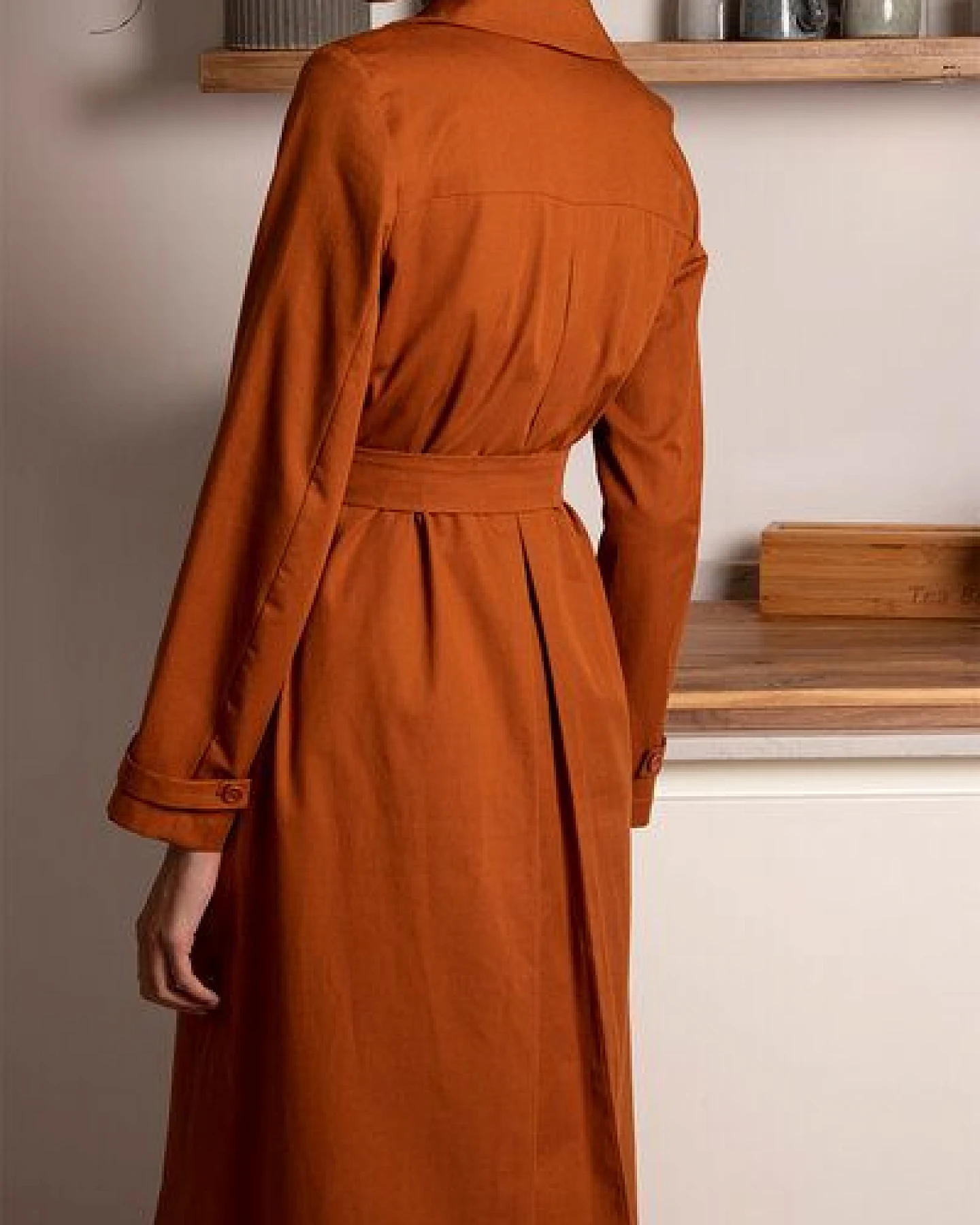 l'amour est bleu Trenchcoat aus Bio-Baumwolle – Ansicht 3