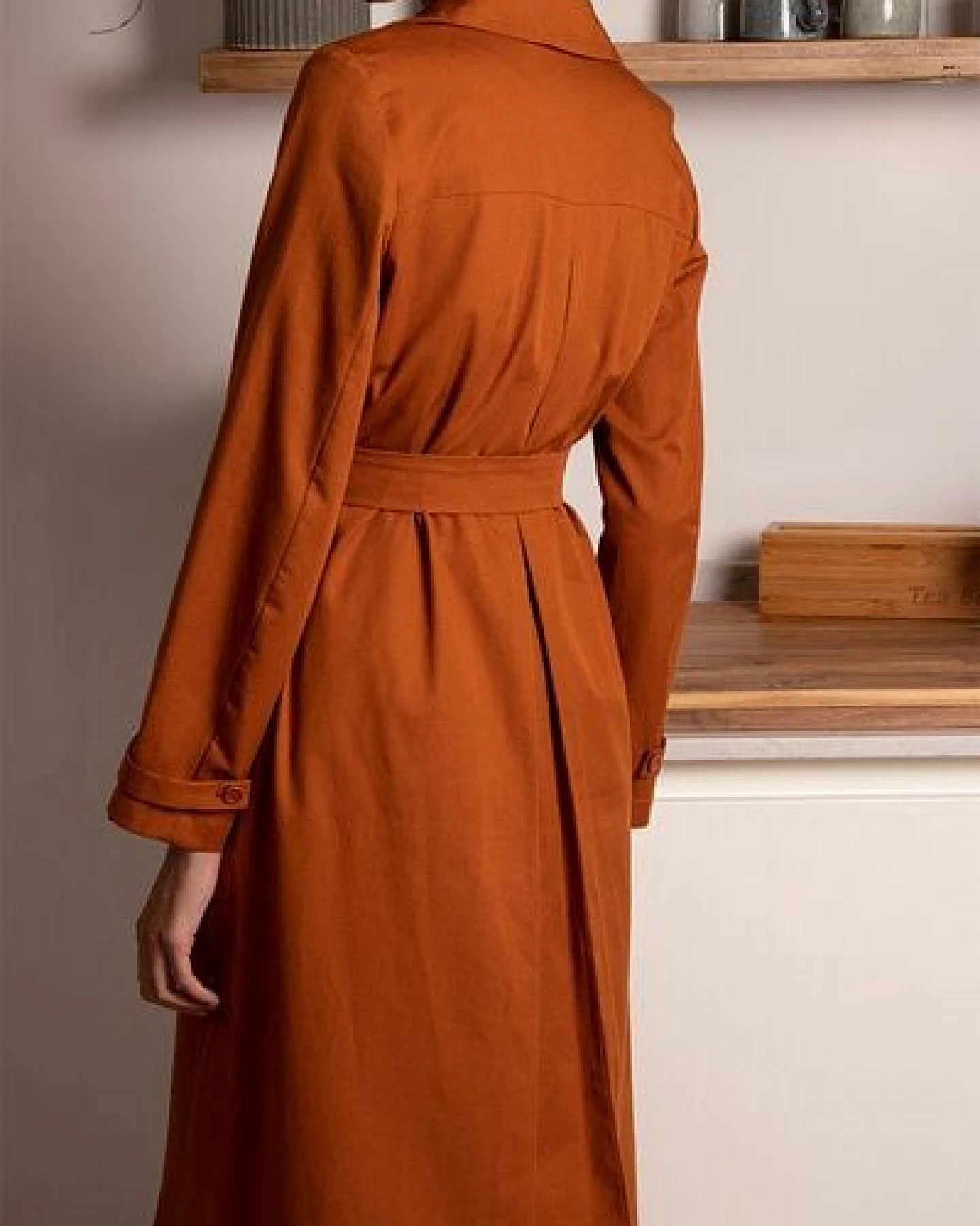 l'amour est bleu Trenchcoat aus Bio-Baumwolle – Ansicht 3