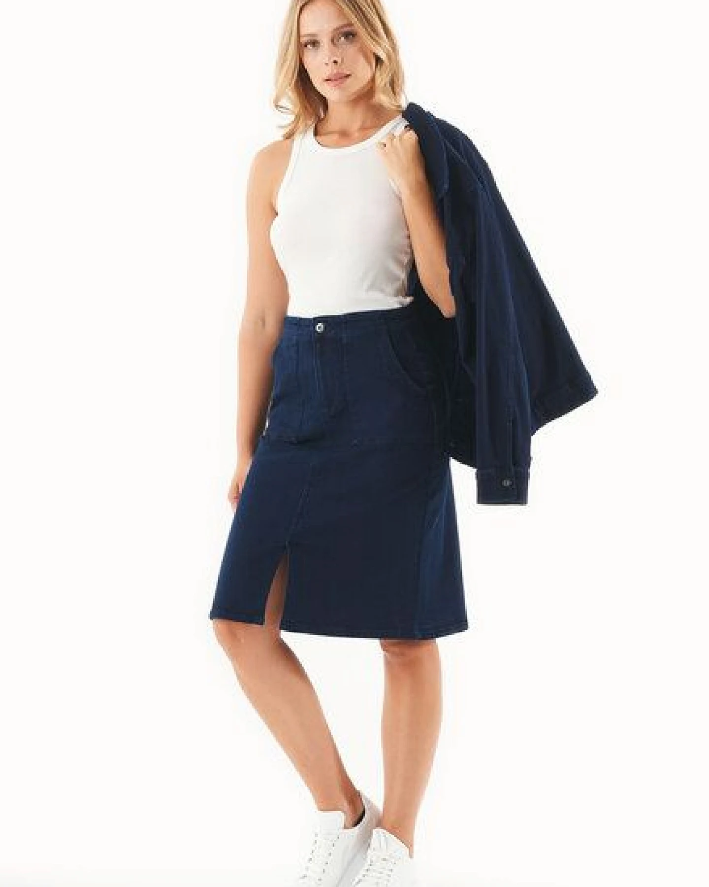ORGANICATION Jeansrock aus Bio-Baumwolle – Ansicht 2