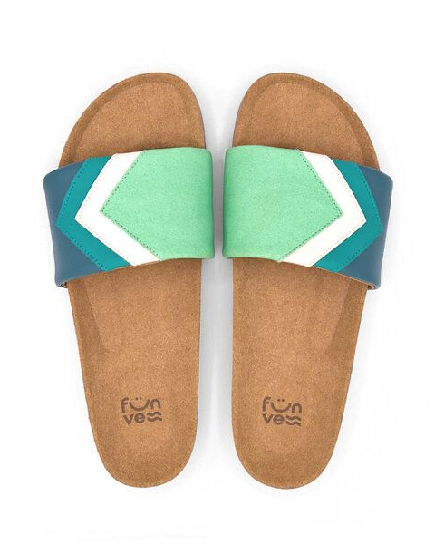 Fünve Vegane Slides mit Fußbett – Ansicht 2