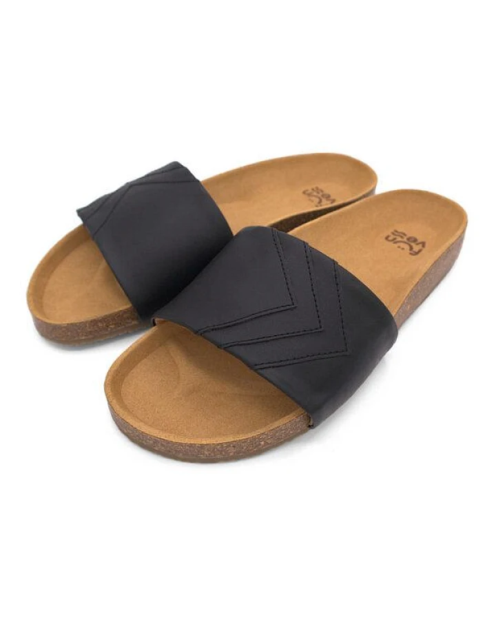 Fünve Vegane Slides mit Fußbett