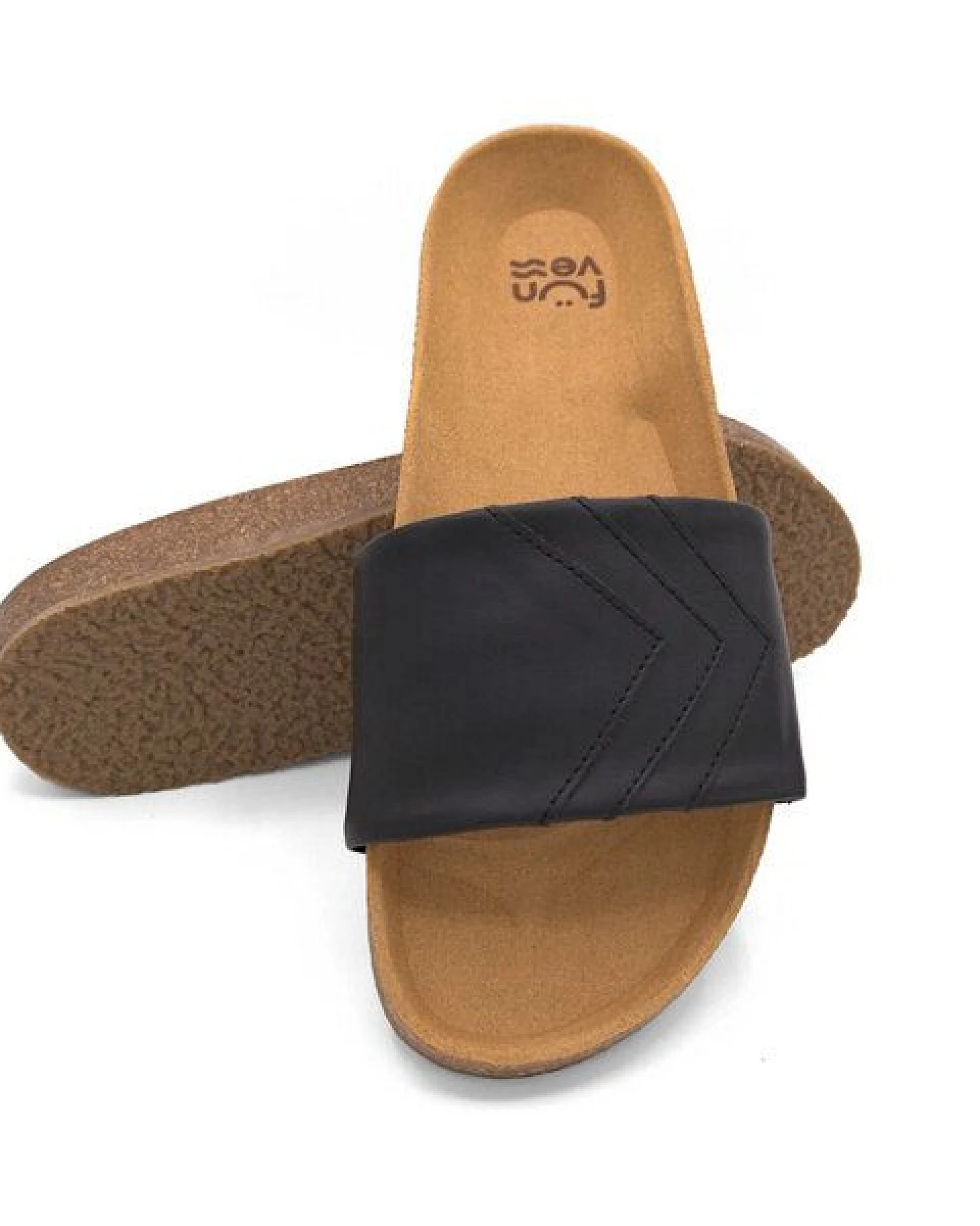 Fünve Vegane Slides mit Fußbett – Ansicht 3