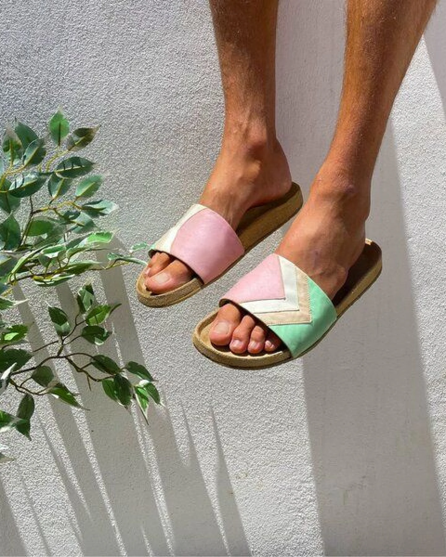 Fünve Vegane Slides mit Fußbett – Ansicht 4