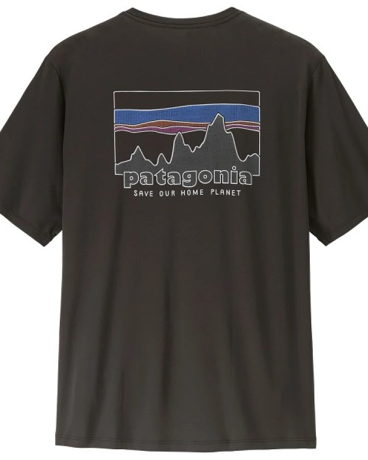 Patagonia - Cap Cool Daily Shirt '73 Skyline - Funktionsshirt Gr XS schwarz