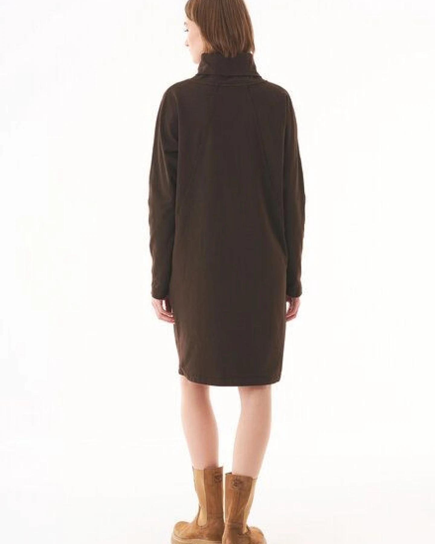 ORGANICATION Sweatkleid aus Bio-Baumwolle mit Rollkragen – Ansicht 3