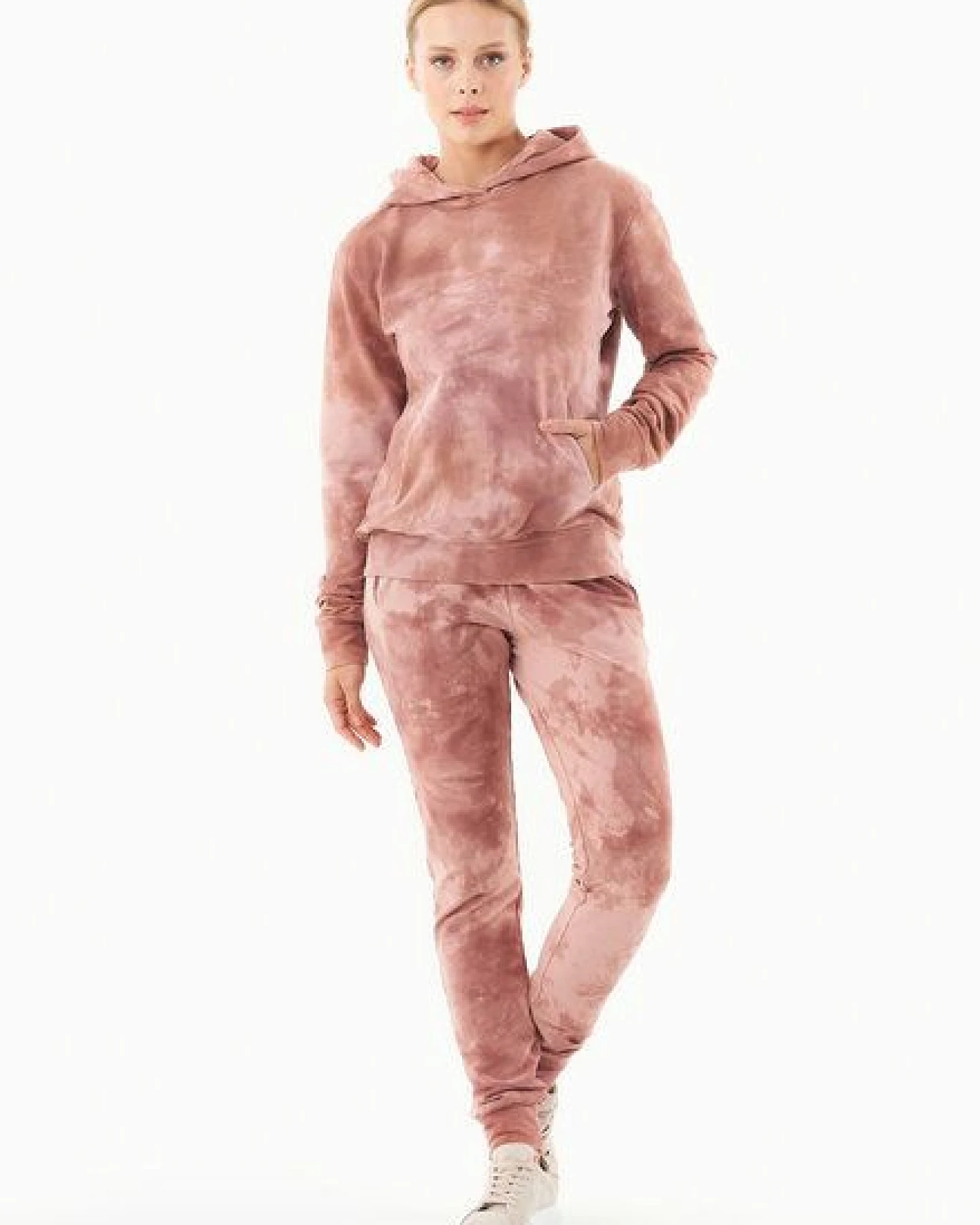 ORGANICATION Tie-Dye Sweathose aus Bio-Baumwolle – Ansicht 2