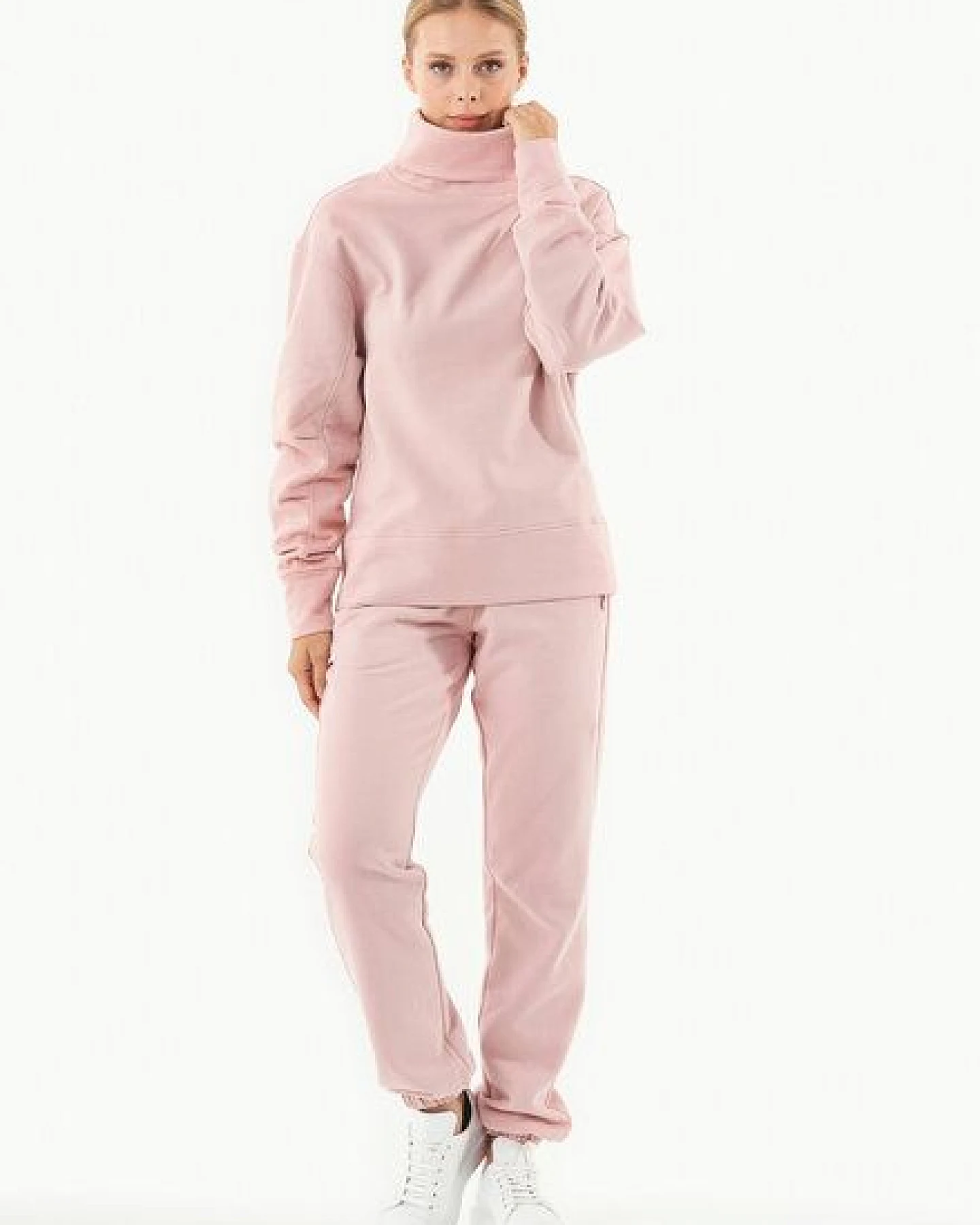 ORGANICATION Sweatshirt aus Bio-Baumwolle mit Rollkragen – Ansicht 2