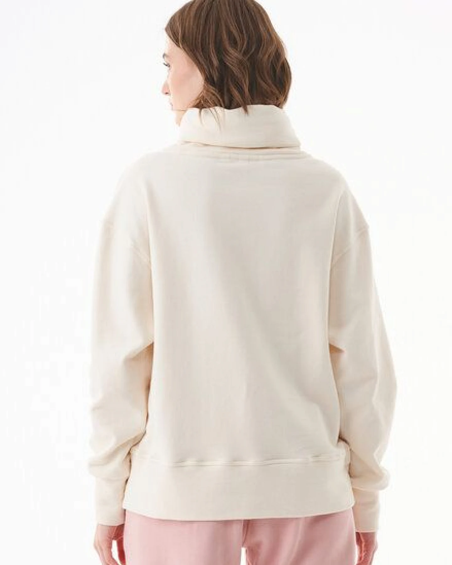 ORGANICATION Sweatshirt aus Bio-Baumwolle mit Rollkragen – Ansicht 4