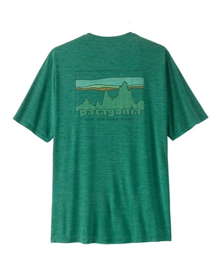Patagonia - Cap Cool Daily Shirt '73 Skyline - Funktionsshirt Gr L grün