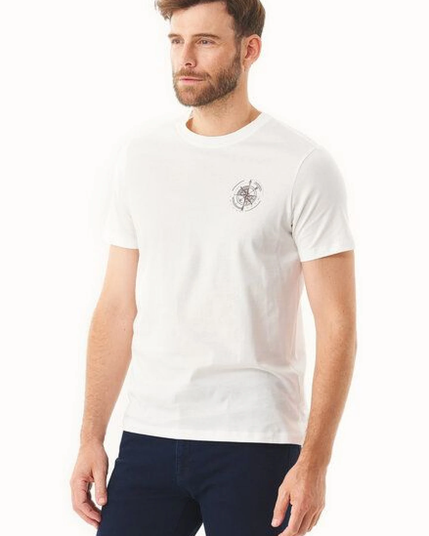 ORGANICATION T-Shirt aus Bio-Baumwolle mit Kompass-Print – Ansicht 3