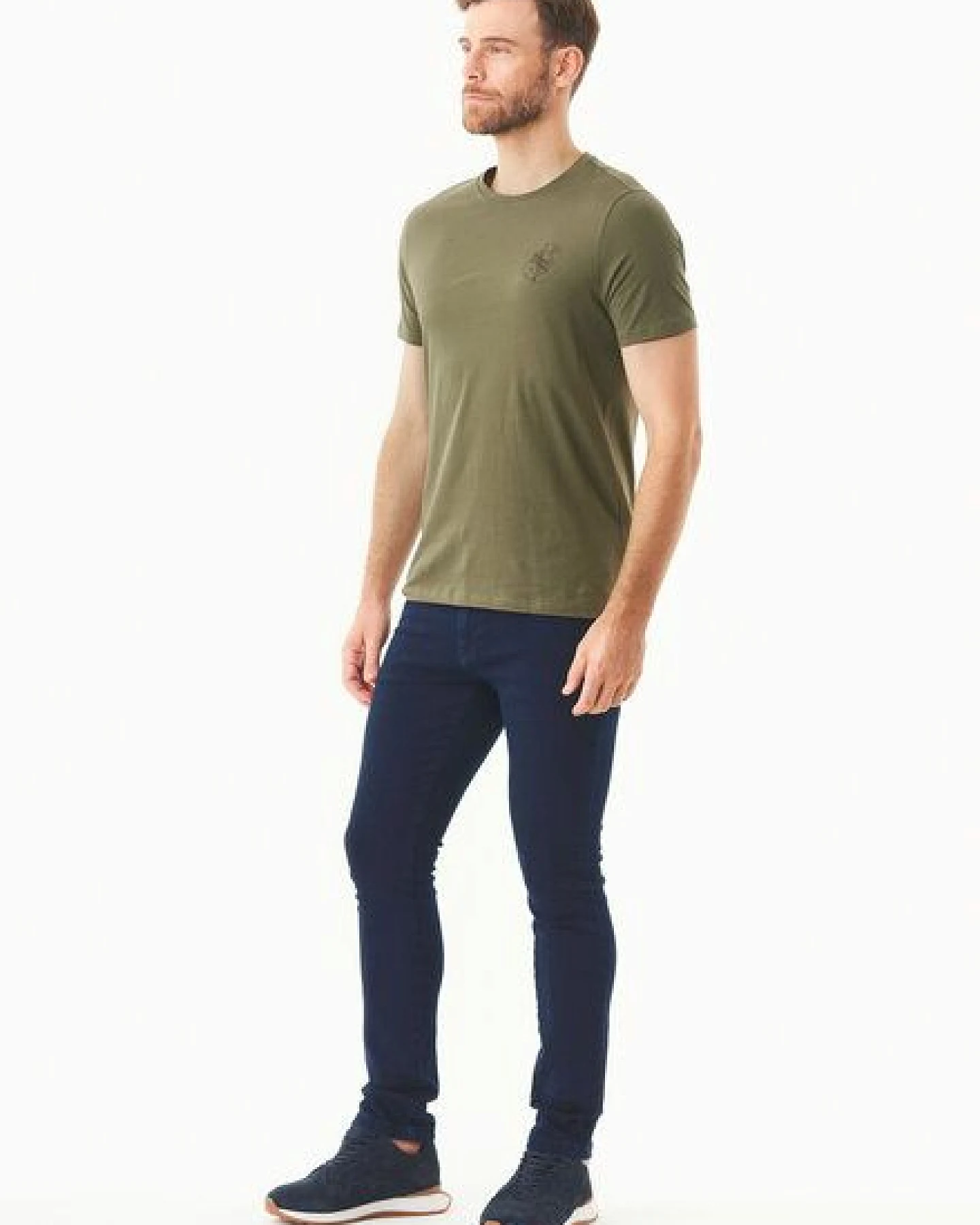 ORGANICATION T-Shirt aus Bio-Baumwolle mit Kompass-Print – Ansicht 2