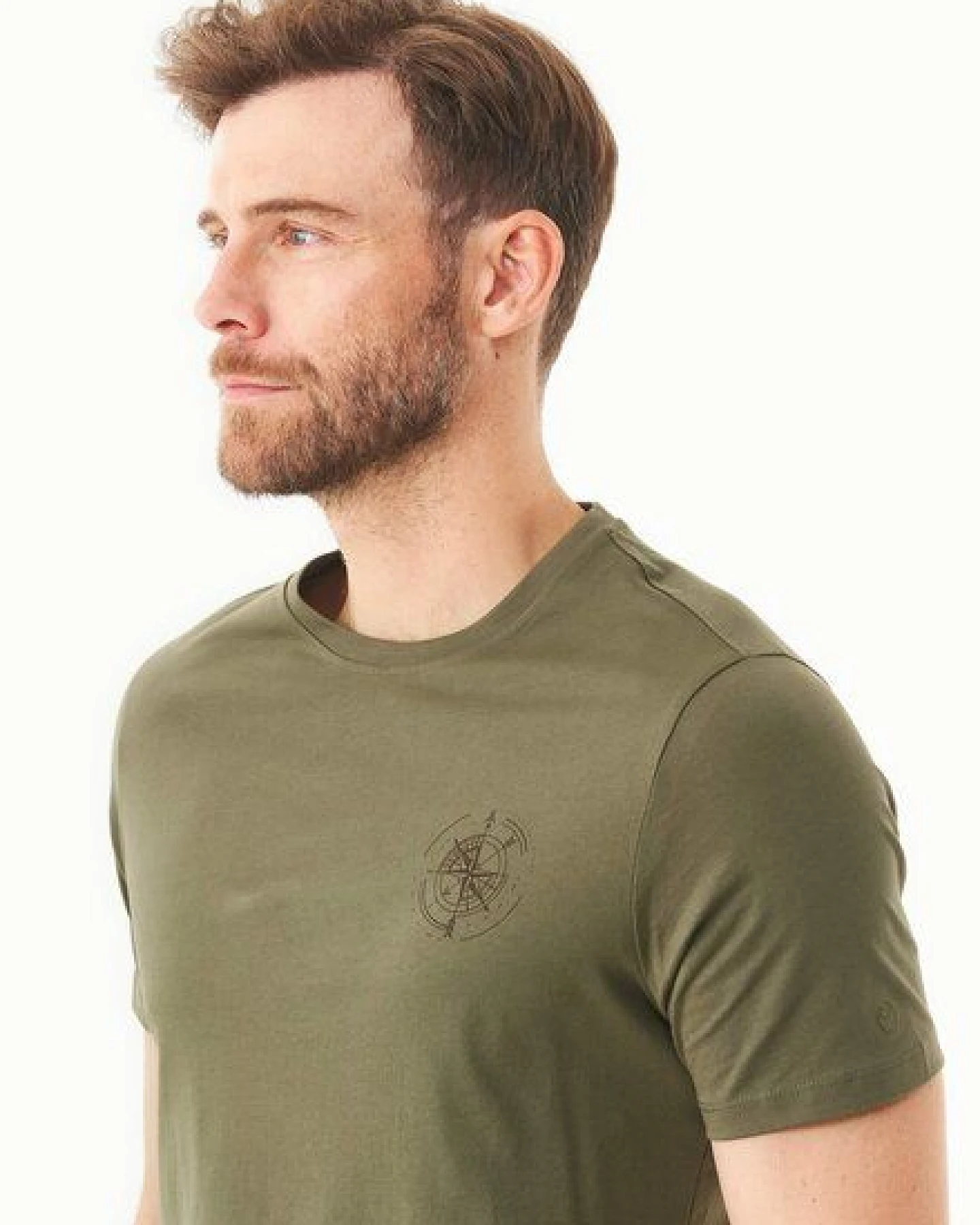 ORGANICATION T-Shirt aus Bio-Baumwolle mit Kompass-Print – Ansicht 4