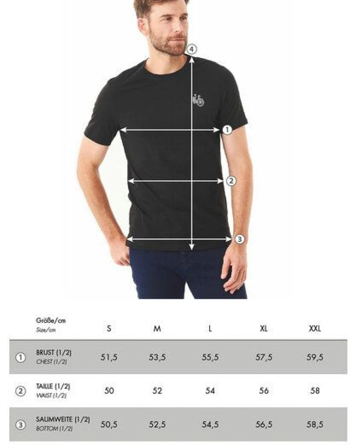 ORGANICATION T-Shirt aus Bio-Baumwolle mit Fahrrad-Print – Ansicht 2