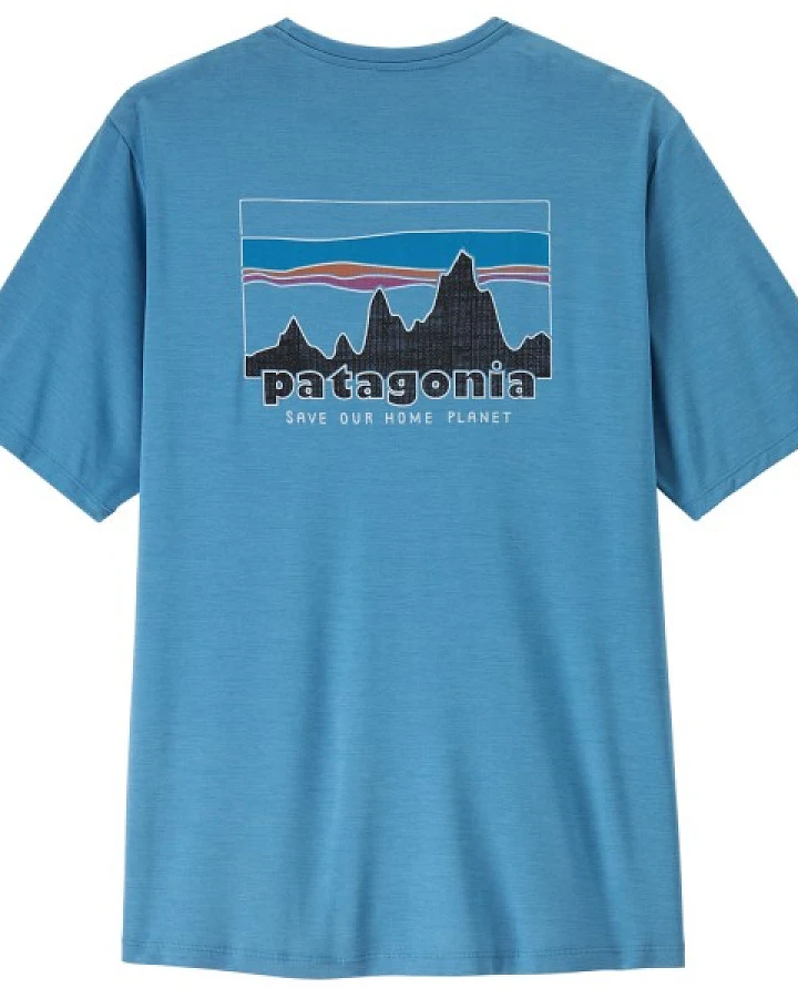 Patagonia - Cap Cool Daily Shirt '73 Skyline - Funktionsshirt Gr XS blau