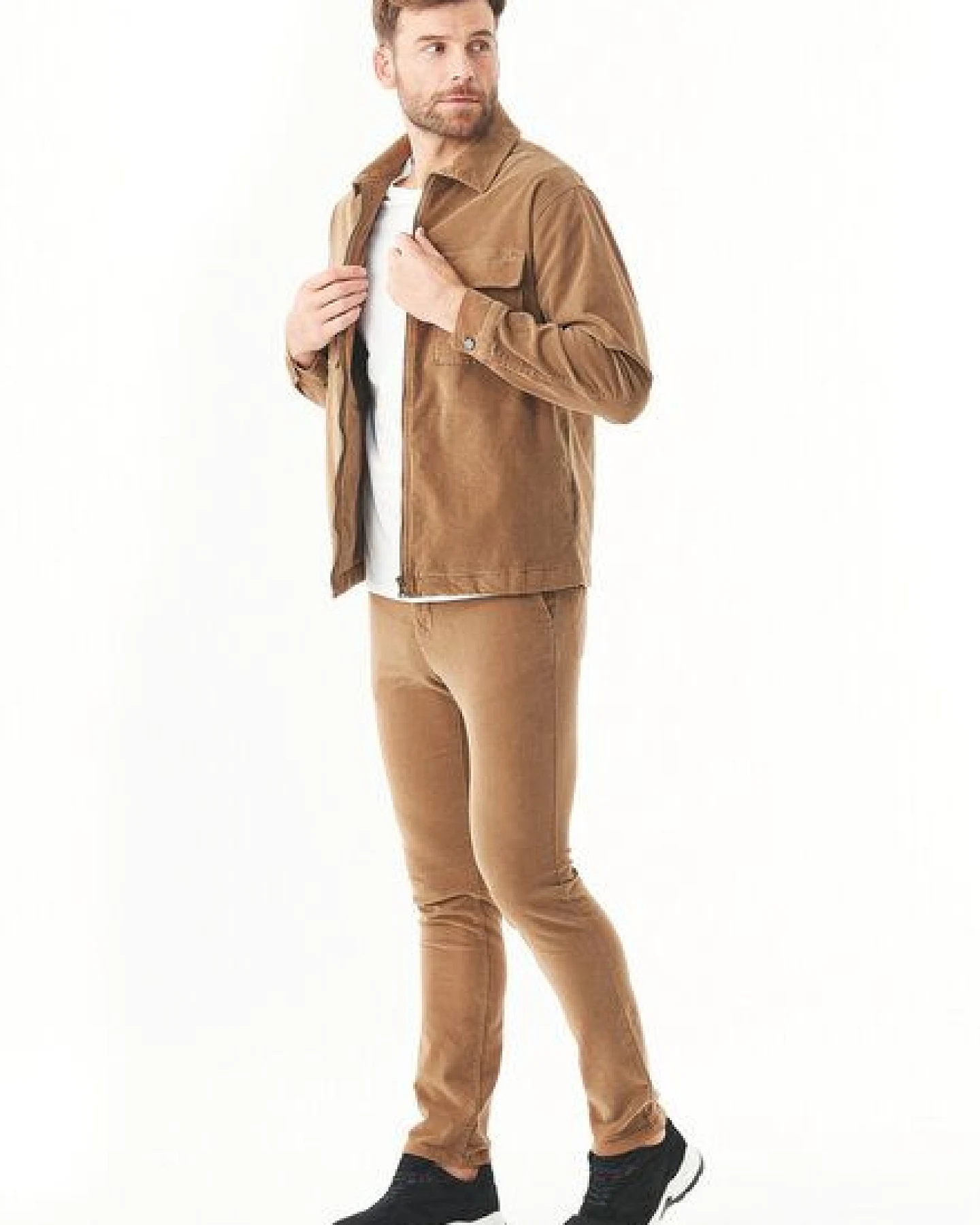 ORGANICATION Full Zip Cord Overshirt aus Bio-Baumwolle – Ansicht 2