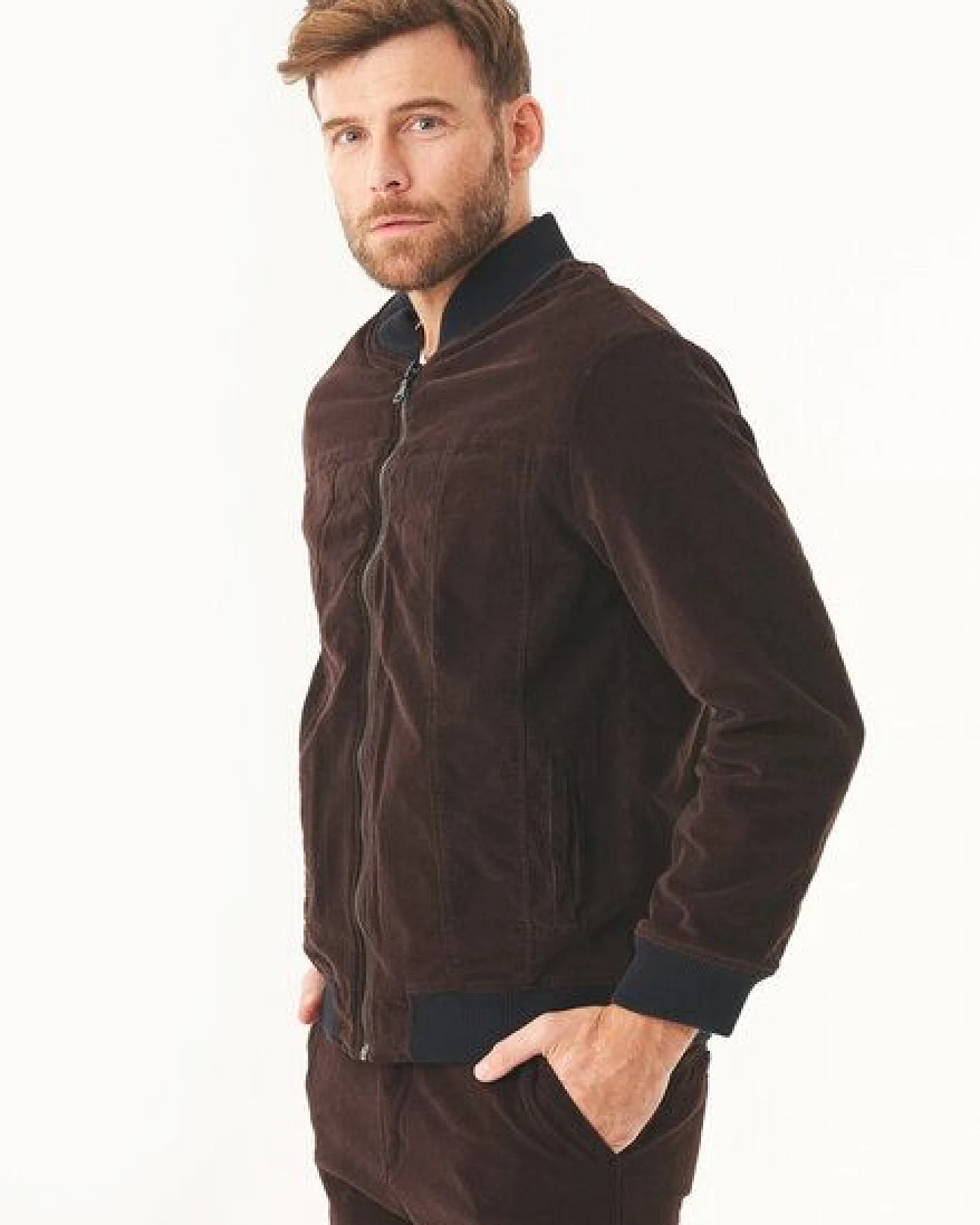 ORGANICATION Cord Bomberjacke aus Bio-Baumwolle – Ansicht 3