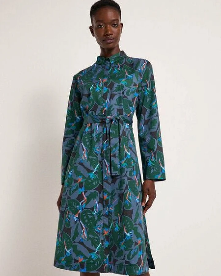 LANIUS Hemdblusenkleid aus Bio-Baumwolle