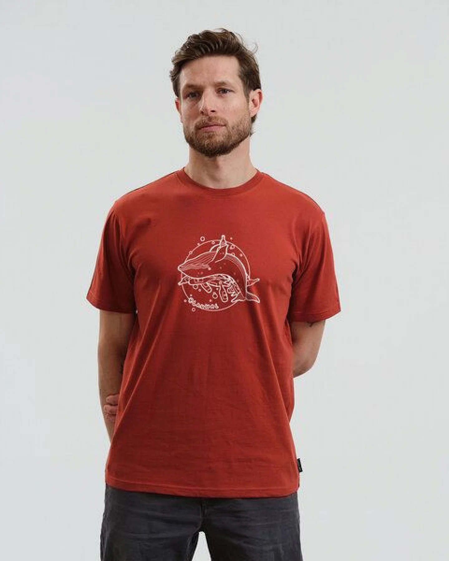 GARY MASH T-Shirt Blauwal aus Bio-Baumwolle – Ansicht 3