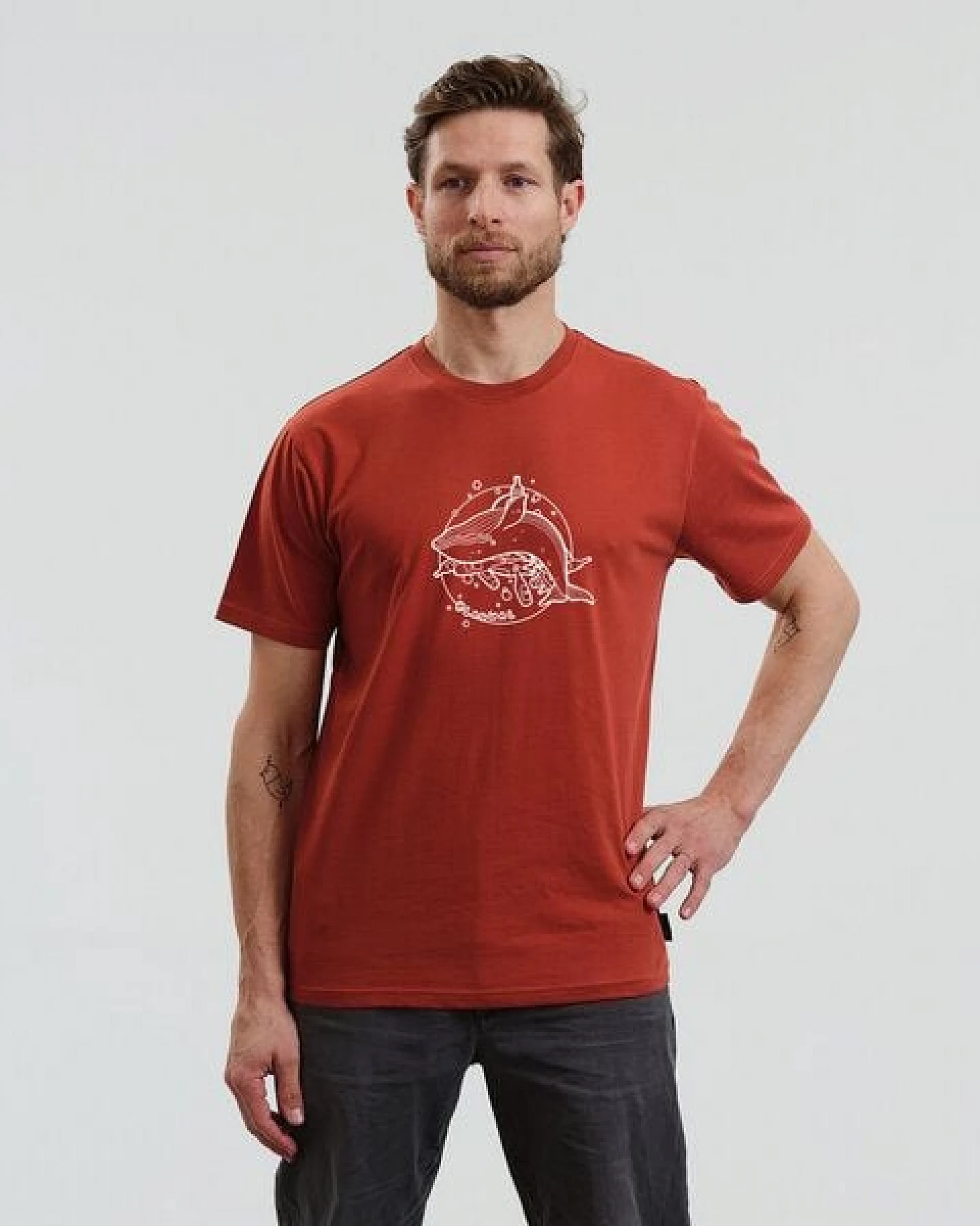 GARY MASH T-Shirt Blauwal aus Bio-Baumwolle – Ansicht 4