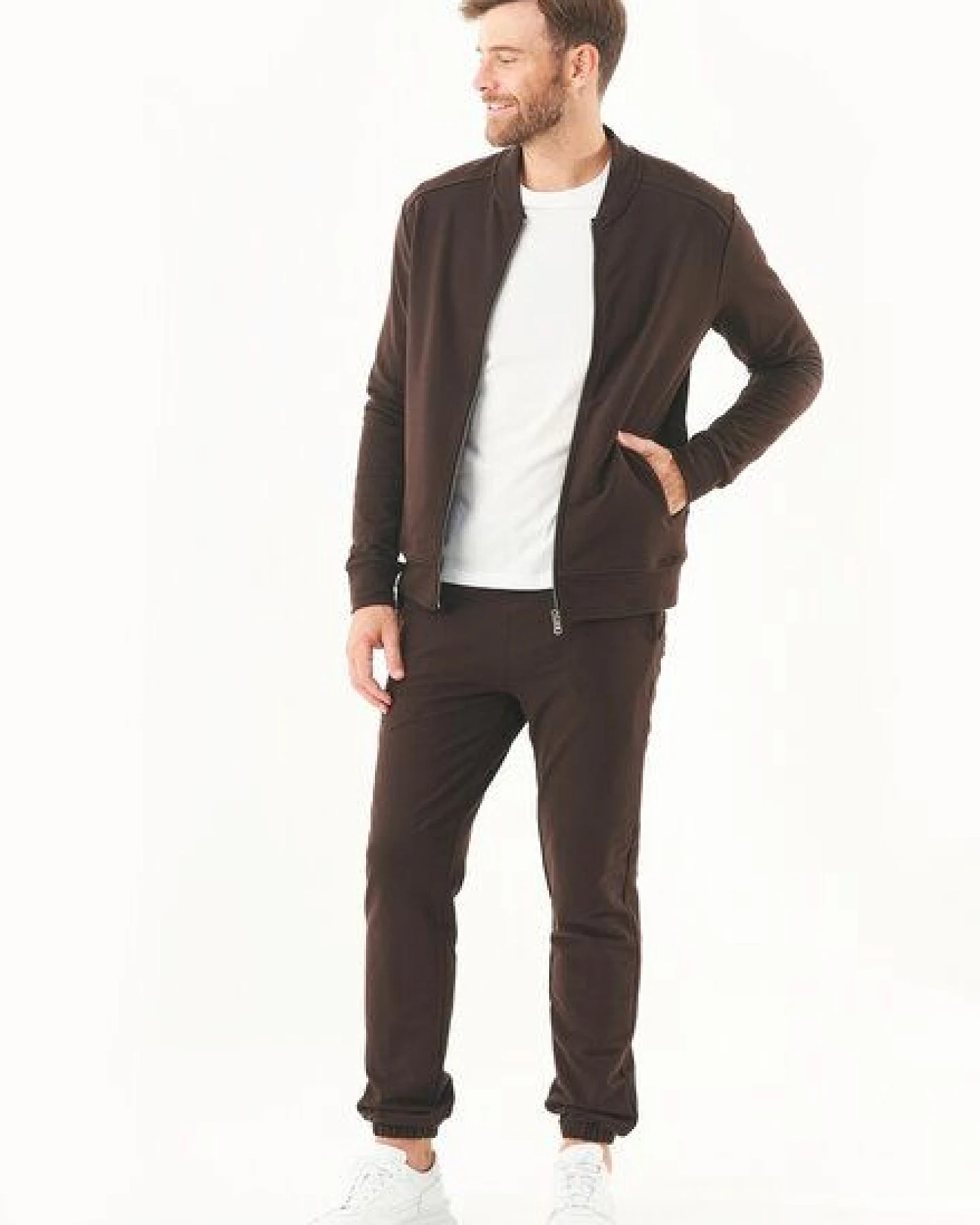 ORGANICATION Sweatjacke aus Bio-Baumwolle – Ansicht 2