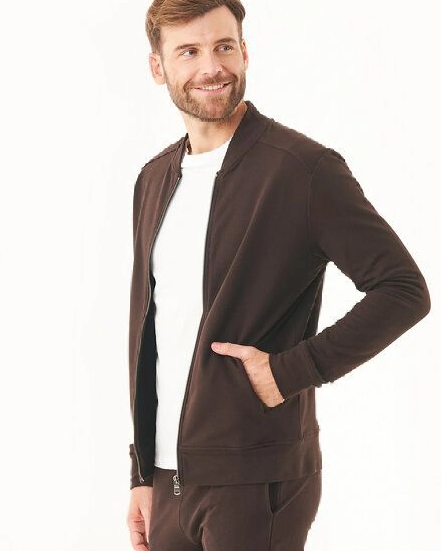 ORGANICATION Sweatjacke aus Bio-Baumwolle – Ansicht 3