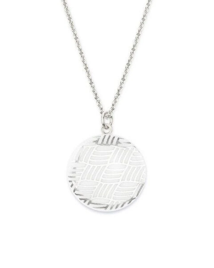 lille mus Halskette mit Porzellananhänger 'Knoten' Porzellanschmuck SILBER