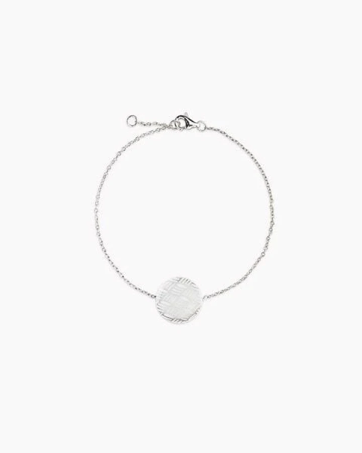 lille mus Porzellan-Armband 'Knoten' Porzellanschmuck SILBER