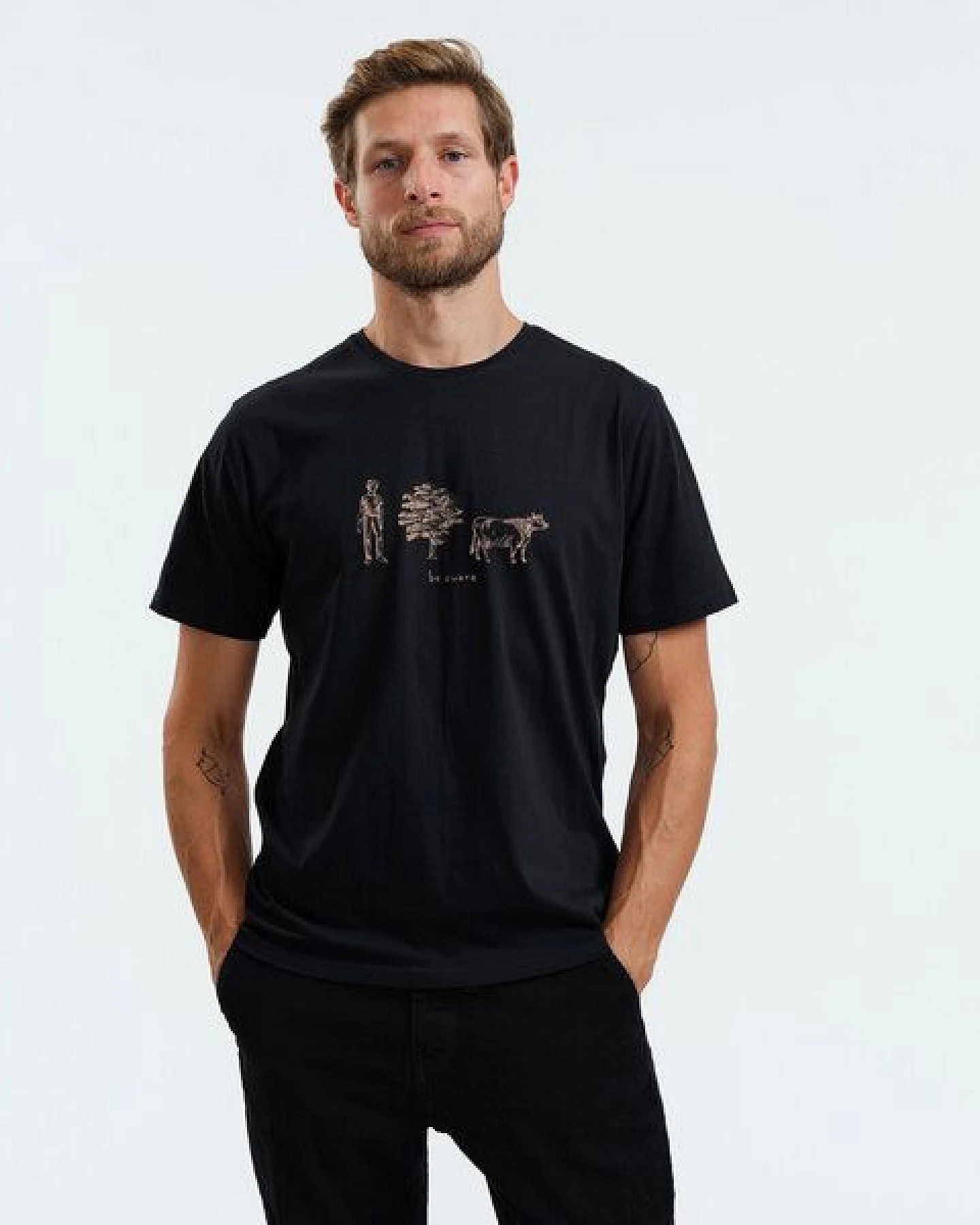 GARY MASH T-Shirt be aware aus Bio-Baumwolle – Ansicht 3