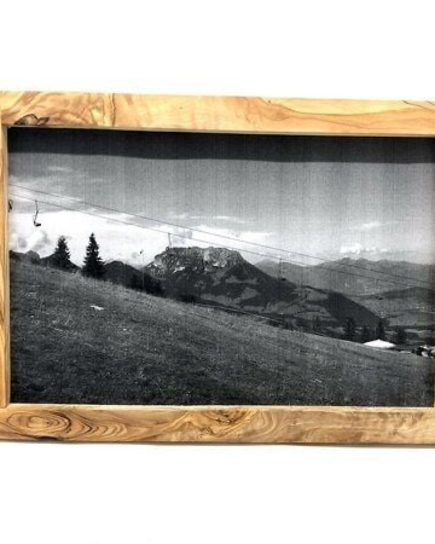 Olivenholz erleben Bilderrahmen Groß 30cm x 20 cm aus Olivenholz – Ansicht 3