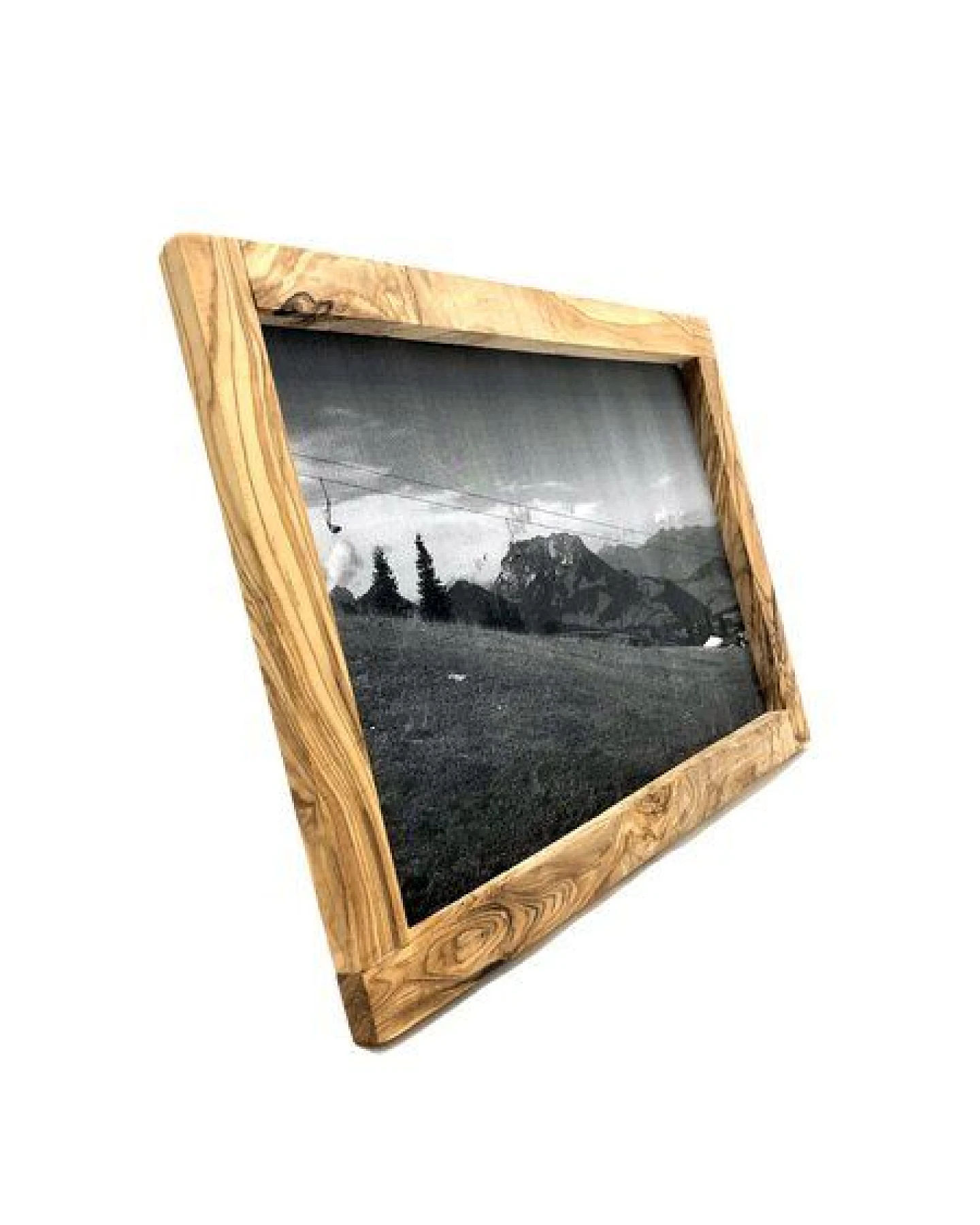 Olivenholz erleben Bilderrahmen Groß 30cm x 20 cm aus Olivenholz – Ansicht 4