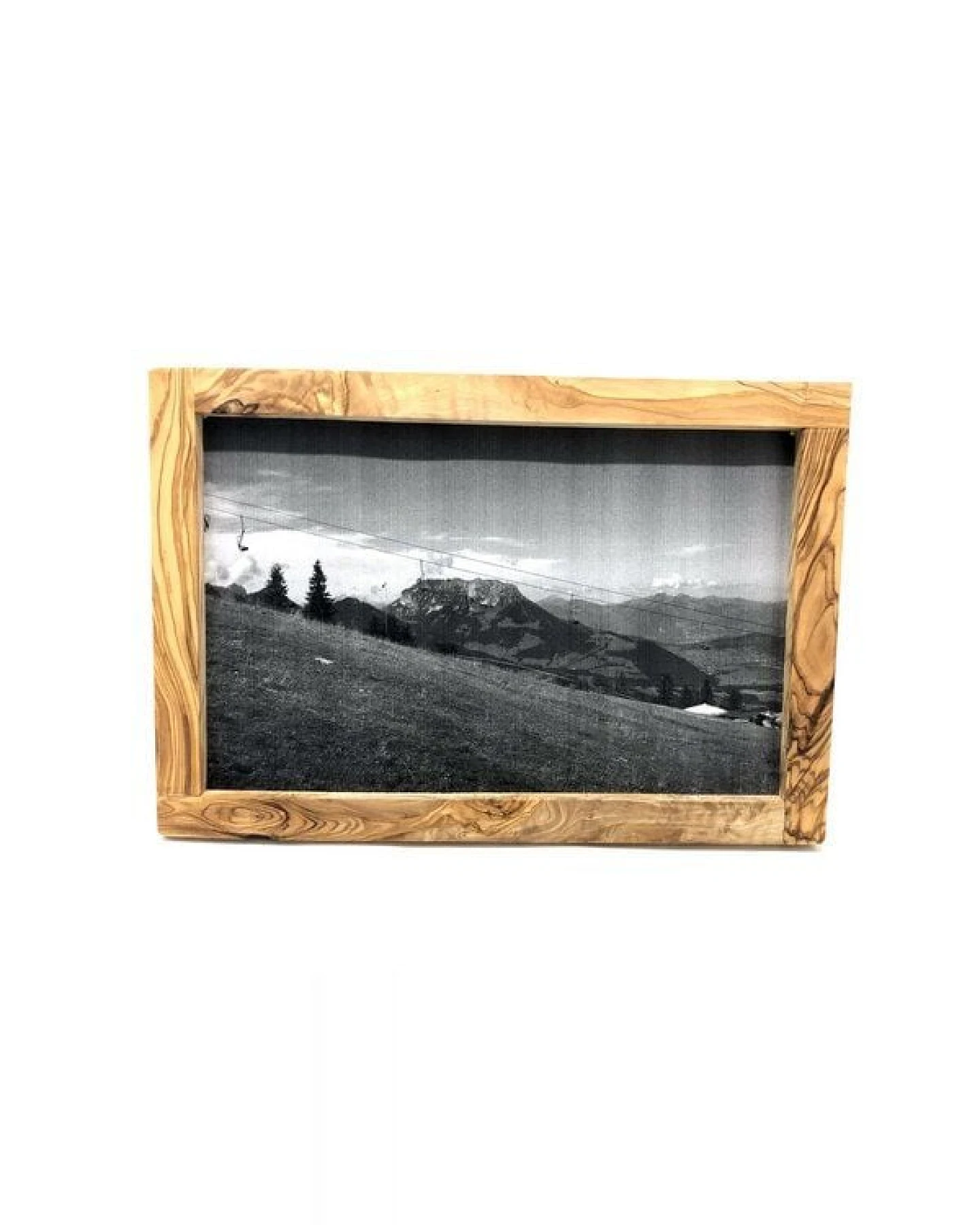 Olivenholz erleben Bilderrahmen Groß 30cm x 20 cm aus Olivenholz – Ansicht 3